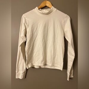 Yogalicious Off White Long Sleeve Melissa Fitted Tee NWT XL